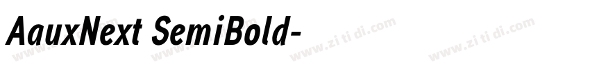 AauxNext SemiBold字体转换